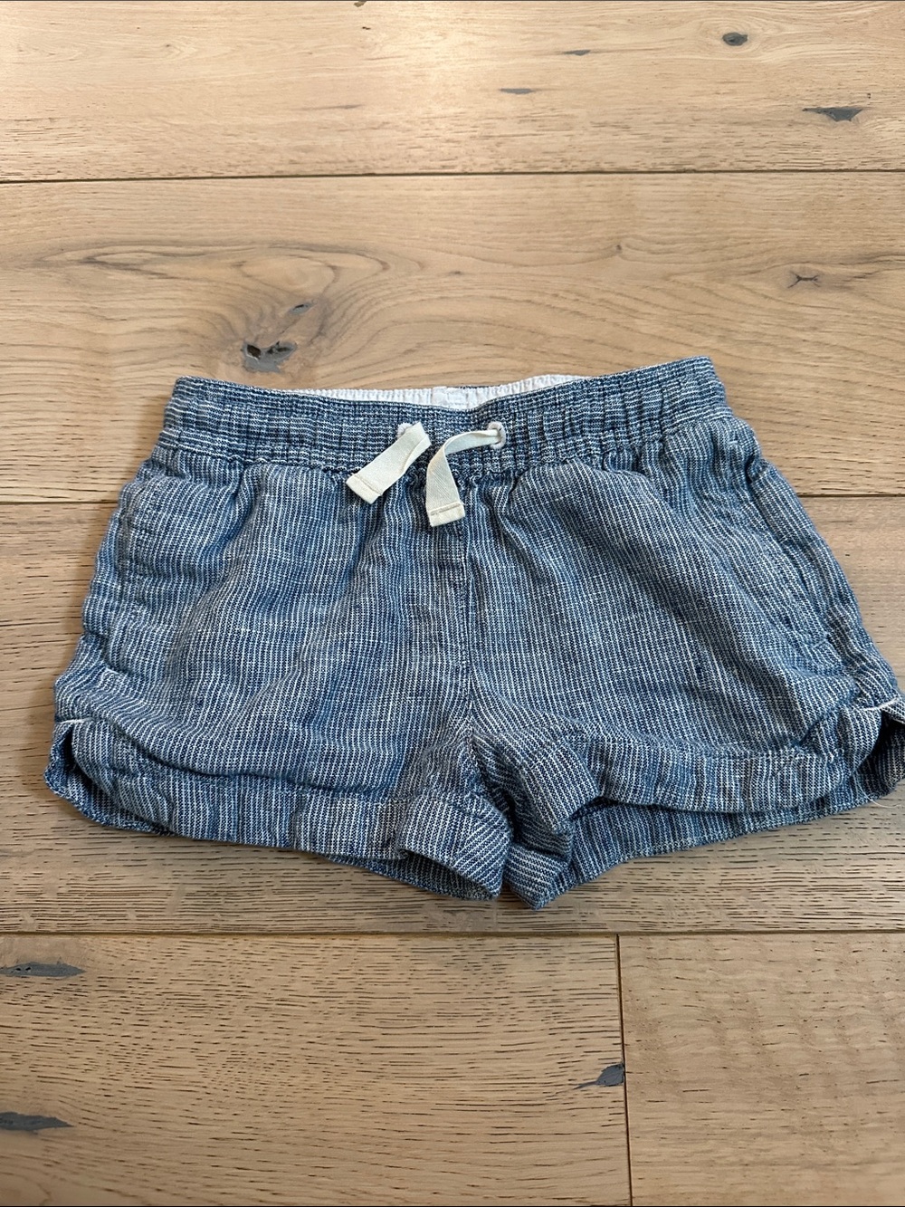 Crewcuts Blue Striped Drawstring Shorts